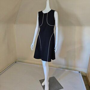 Calvin Klein Black and White Size 4 Dress